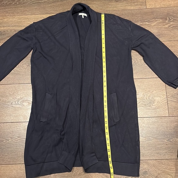 OAK + FORT Navy Open Cardigan Coat - Picture 9 of 9